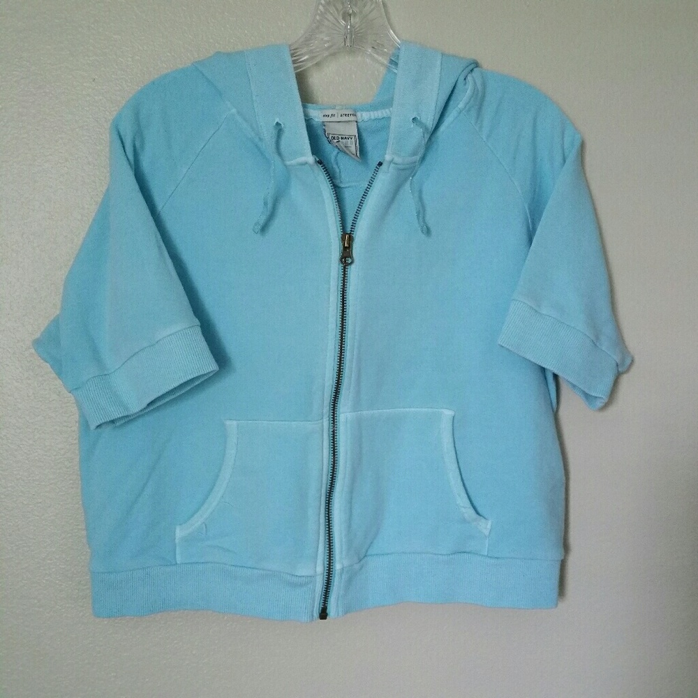 Old Navy tiny fit/stretch blue hoodie sz XL